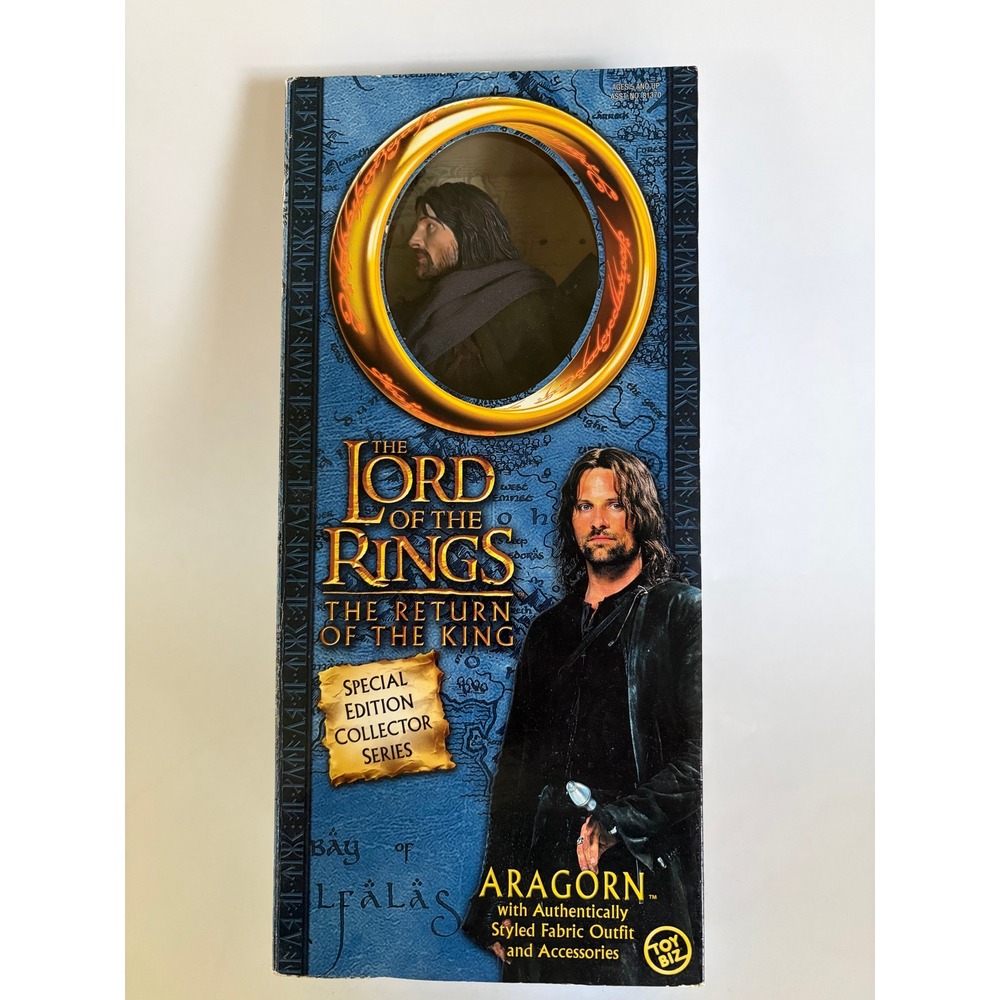 Lord of the Rings LOTR Aragorn 2001 Vintage Poseable Doll Figure Toy Biz Collect